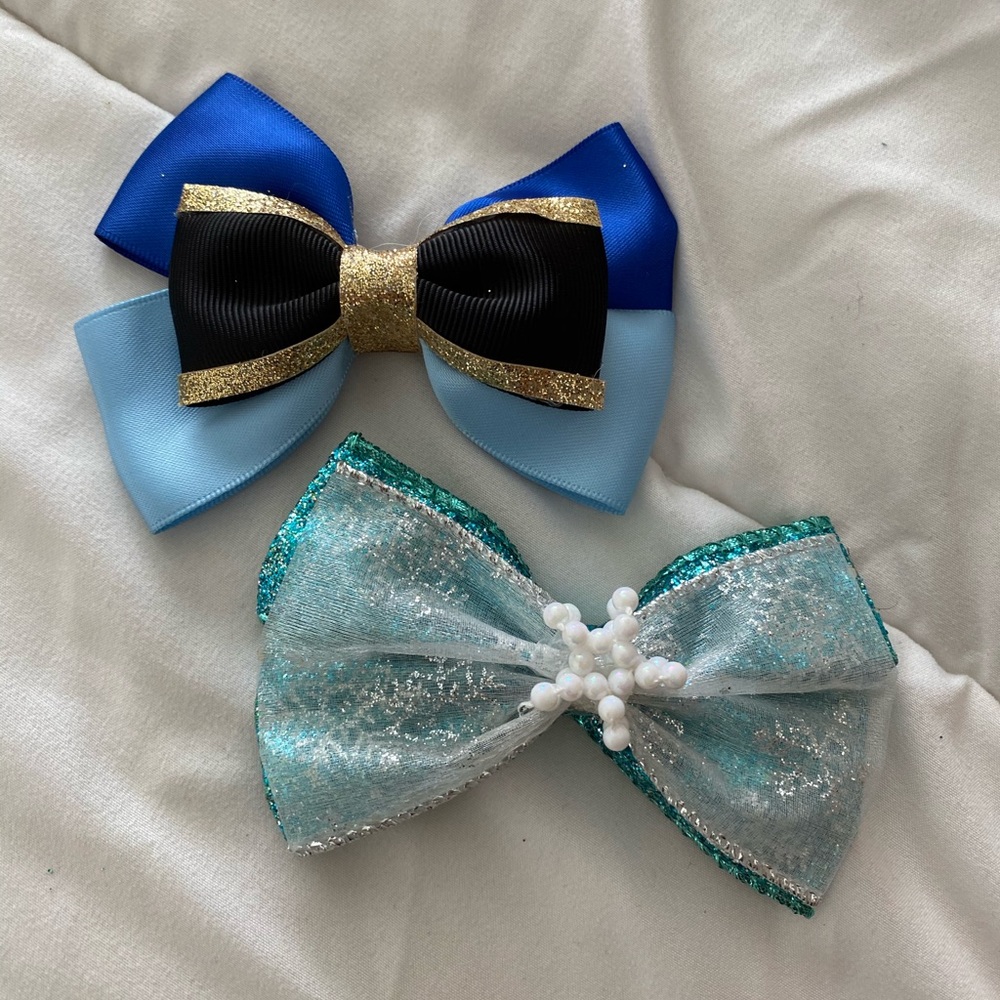 Elsa and Anna Frozen Bows